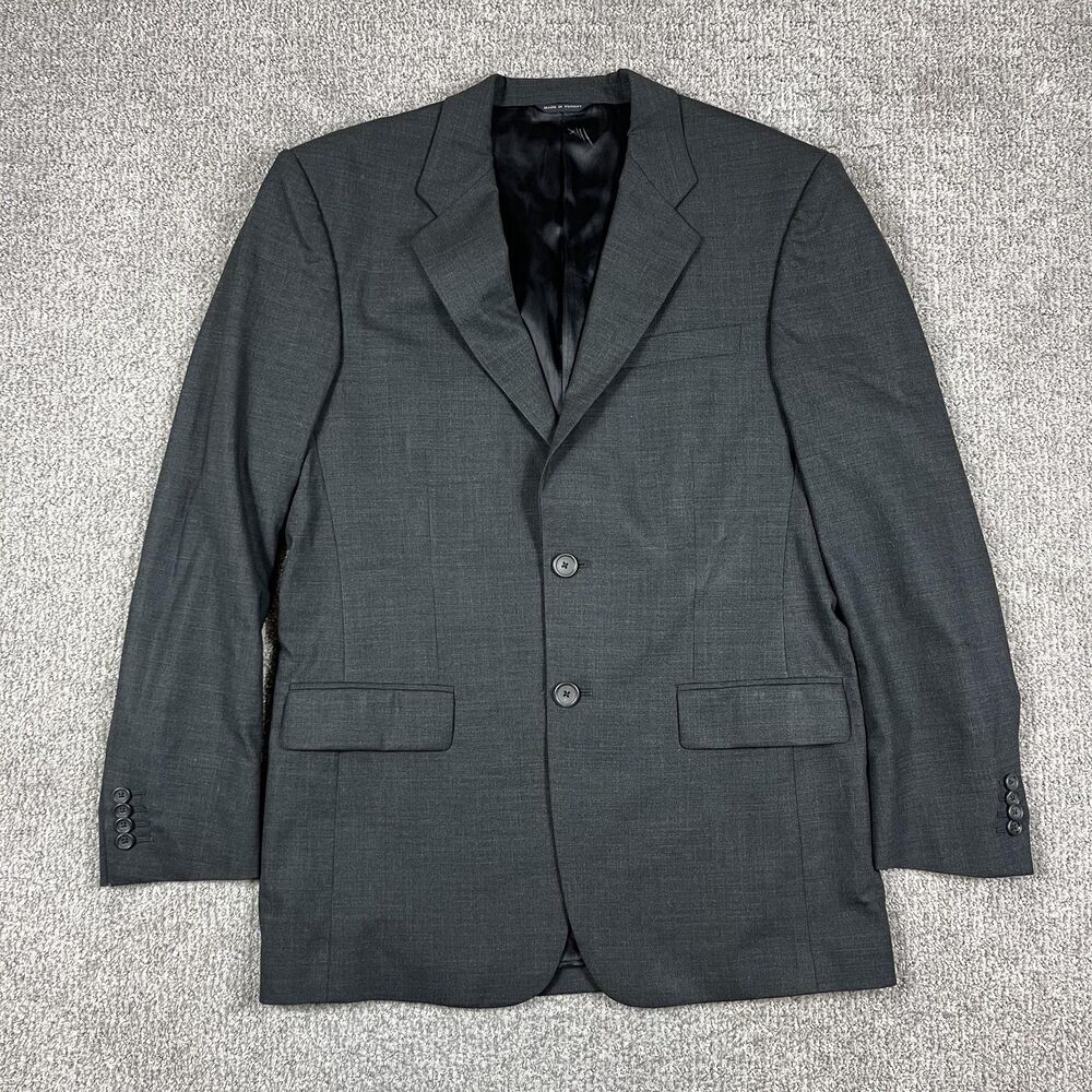 Banana Republic Suit Jacket Mens 38R Gray Wool Blend Classic Blazer Career